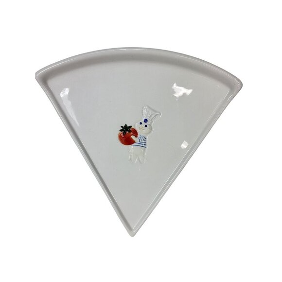 Pillsbury Doughboy Pizza Slice Ceramic Porcelain Plate Set of Five Plates - Picture 5 of 15